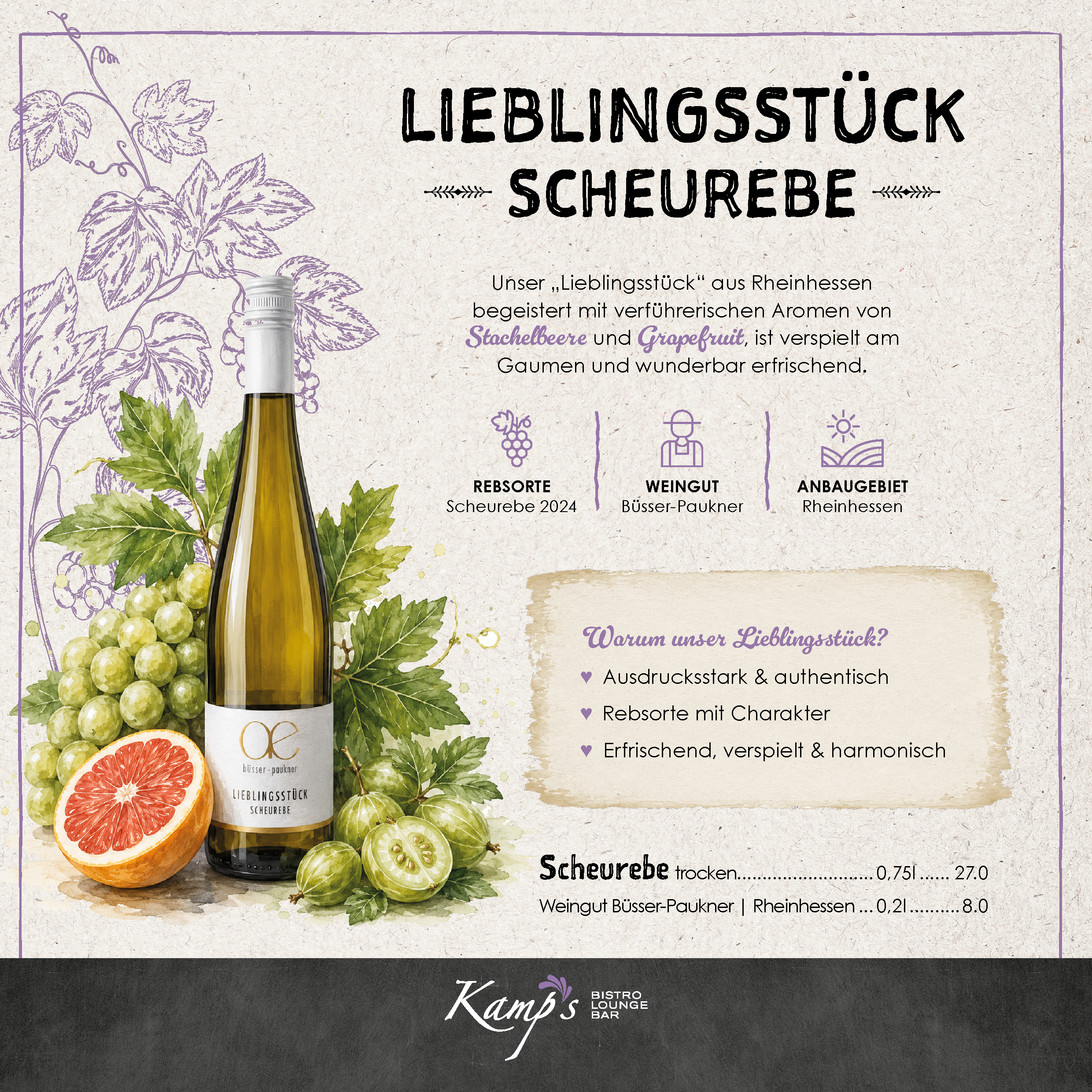 Einleger_Bistro_Scheurebe Libelingsstück